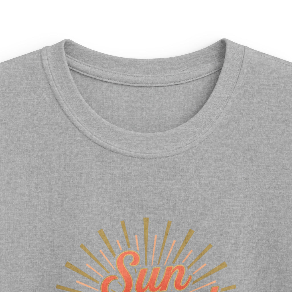 Kids T-Shirt — "Sun Kissed & Blessed" Retro Sunrise Tee