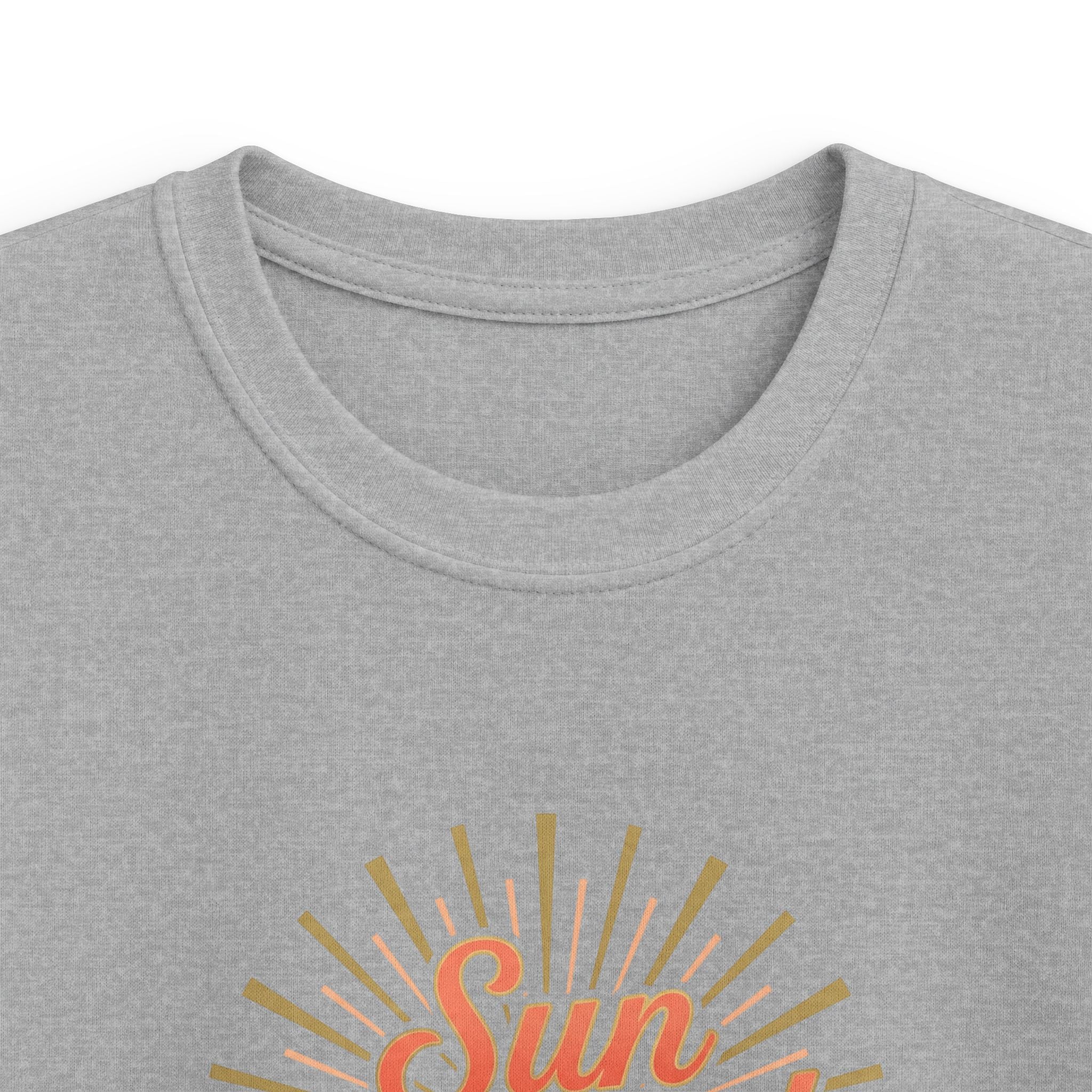 Kids T-Shirt — "Sun Kissed & Blessed" Retro Sunrise Tee