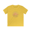 Kids T-Shirt — "Sun Kissed & Blessed" Retro Sunrise Tee