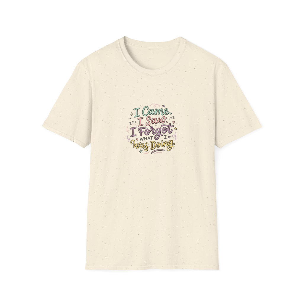 I Came I Saw I Forgot What I Was Doing T-Shirt | Funny Quote Tee