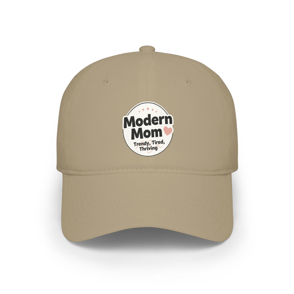 Modern Mom badge logo Cap | "Modern Mom" embroidered baseball cap