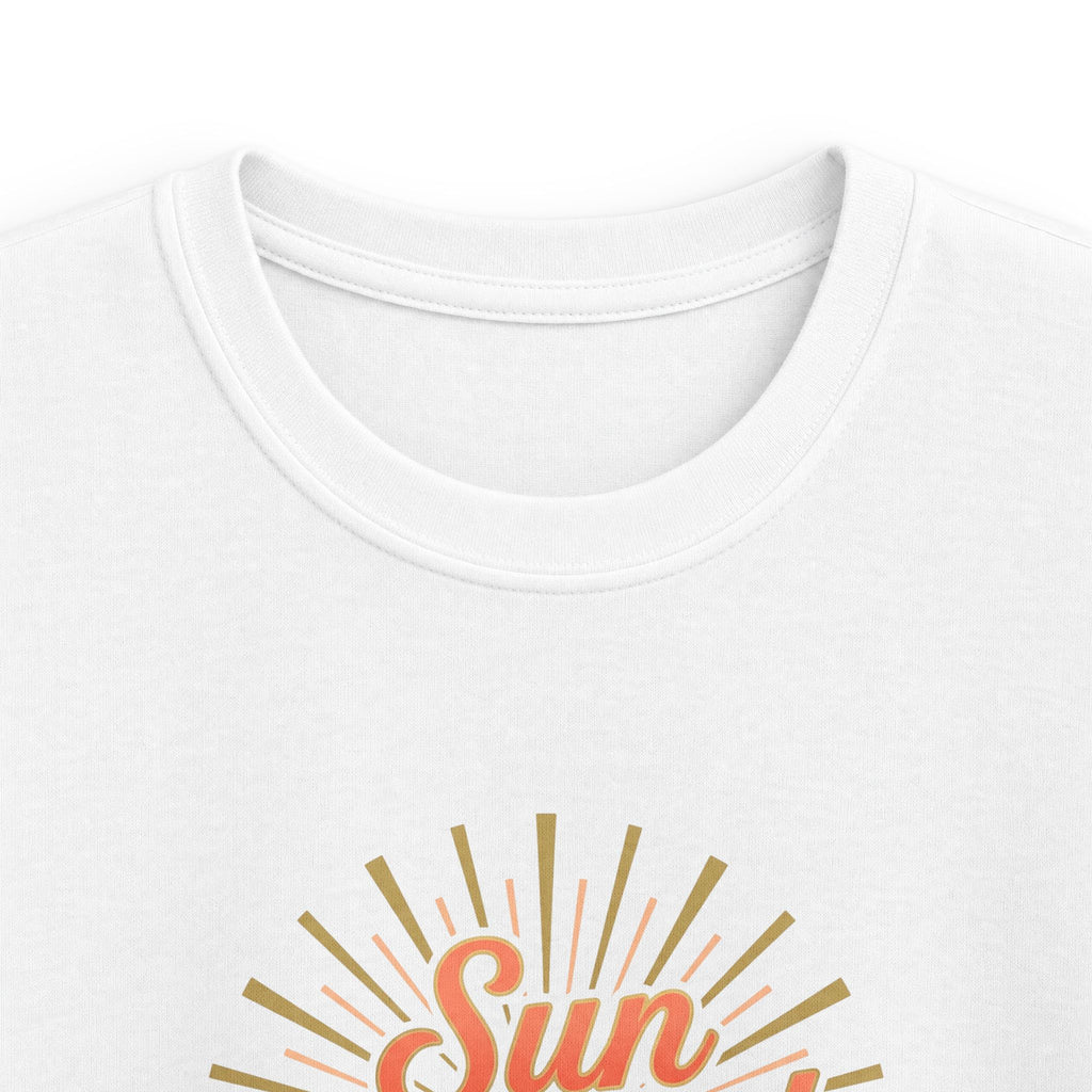Kids T-Shirt — "Sun Kissed & Blessed" Retro Sunrise Tee