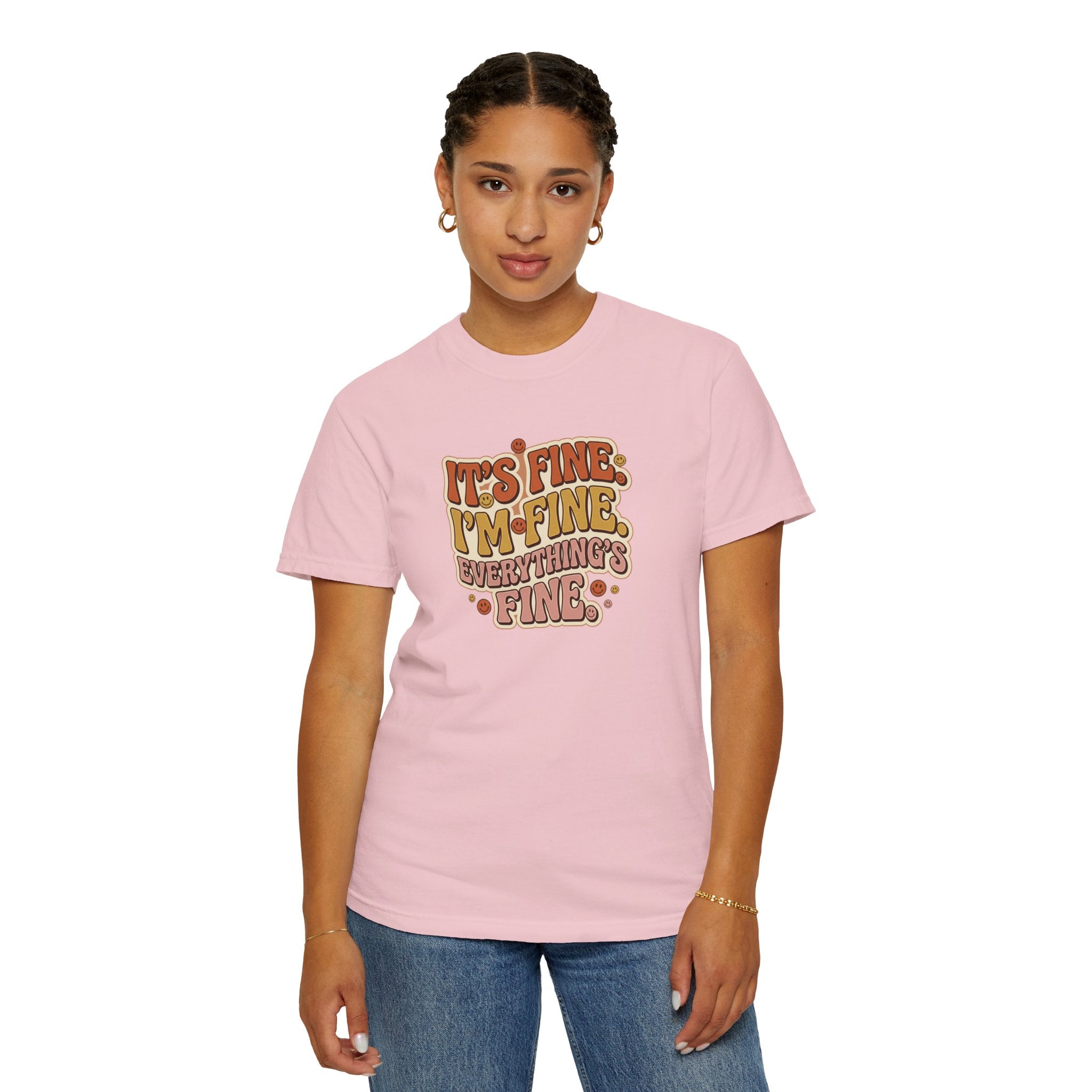 Its Fine Im Fine Everythings Fine Tshirt, Retro Typography, 70s Vibe