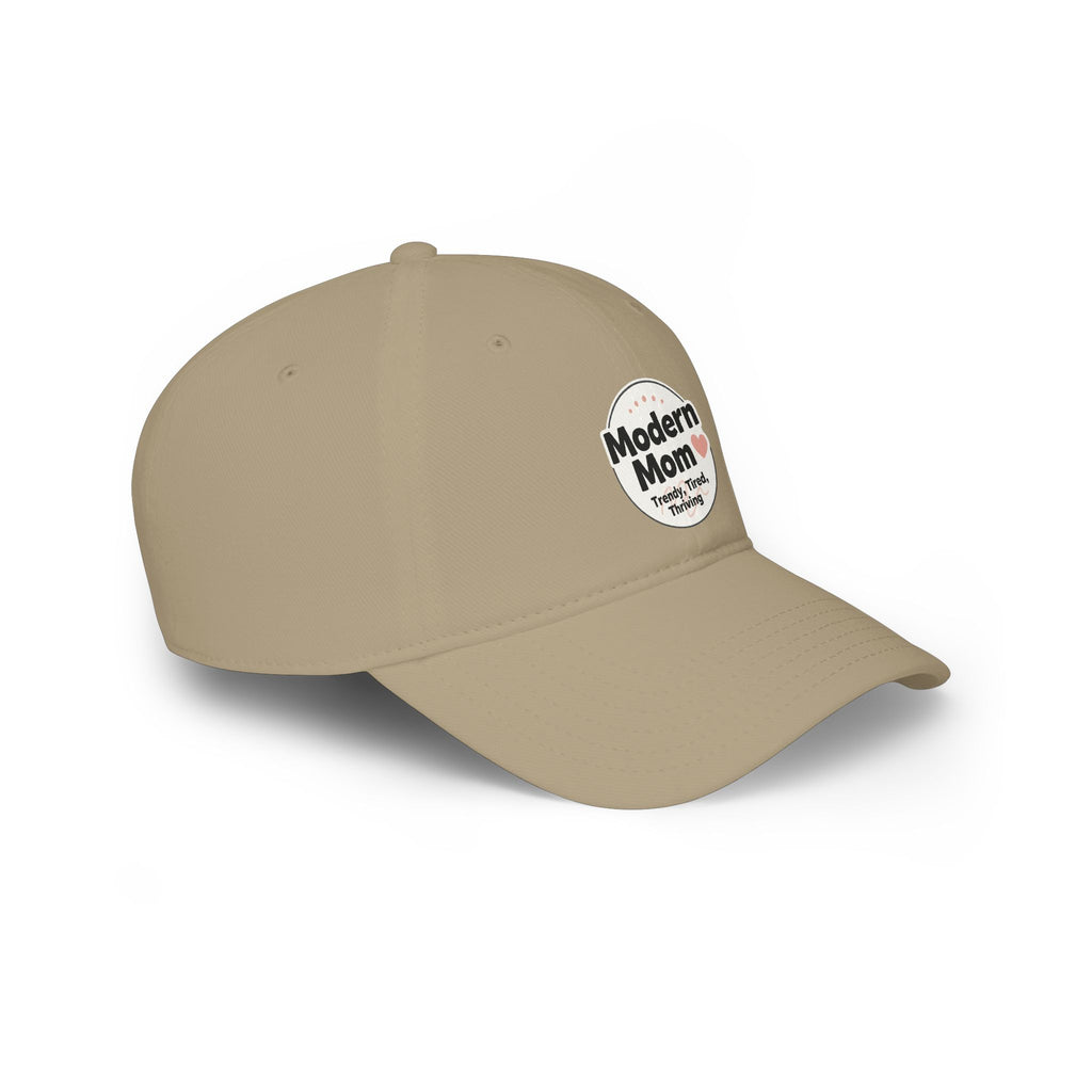 Modern Mom badge logo Cap | "Modern Mom" embroidered baseball cap