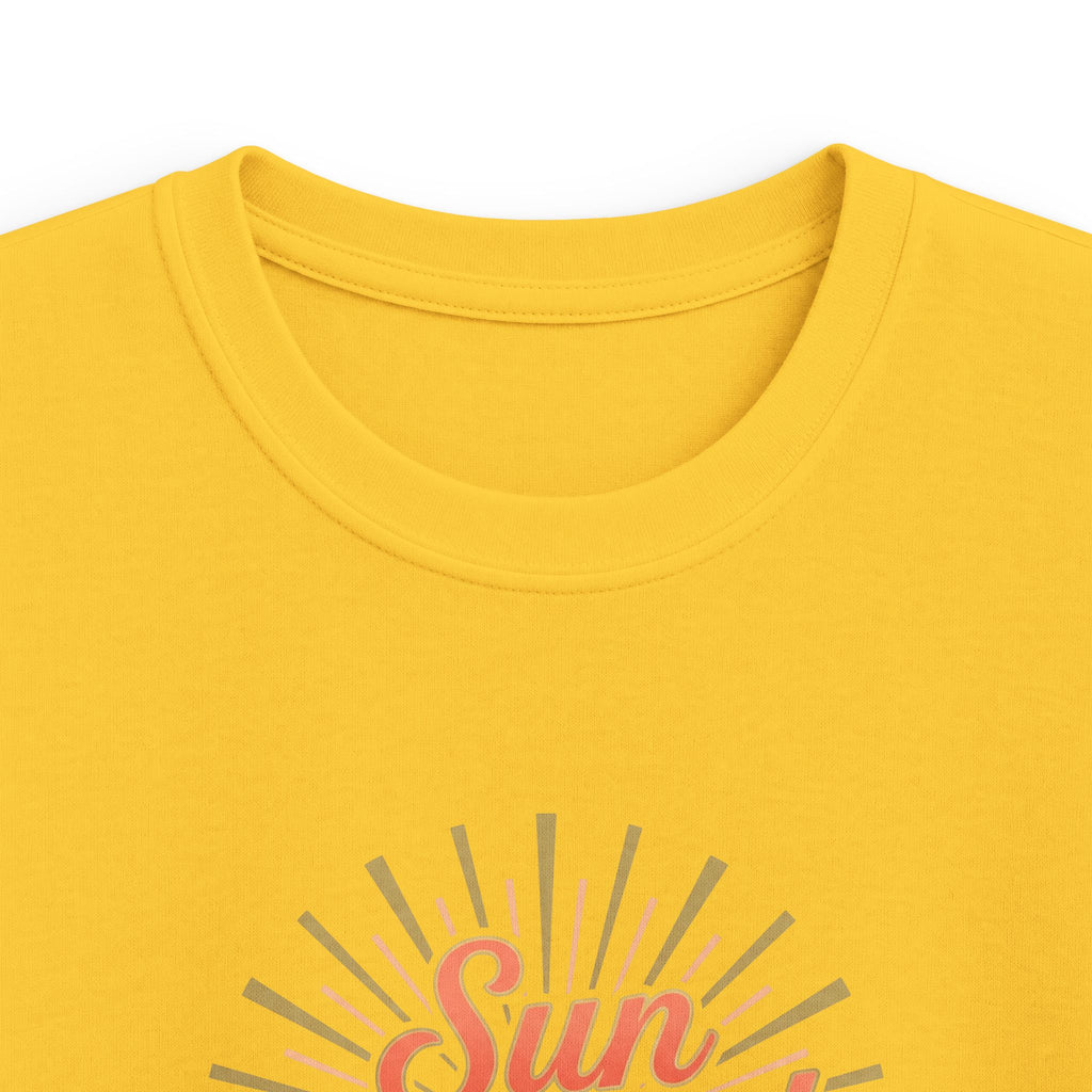 Kids T-Shirt — "Sun Kissed & Blessed" Retro Sunrise Tee