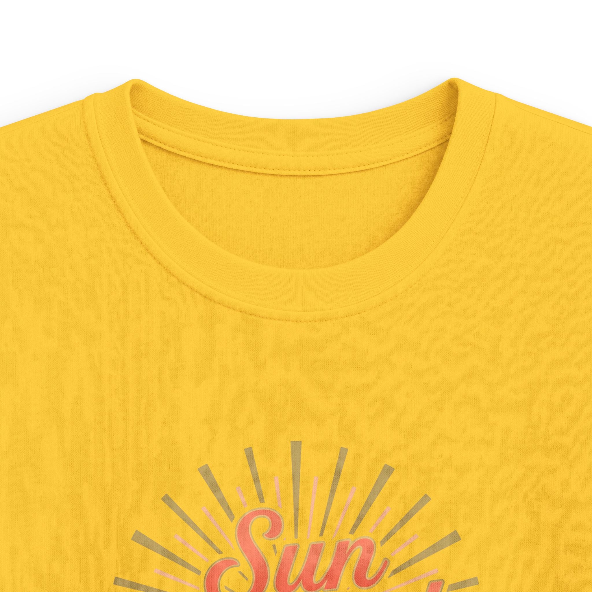 Kids T-Shirt — "Sun Kissed & Blessed" Retro Sunrise Tee