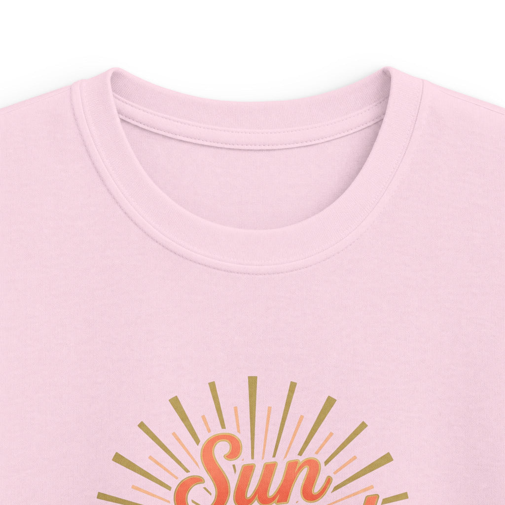 Kids T-Shirt — "Sun Kissed & Blessed" Retro Sunrise Tee