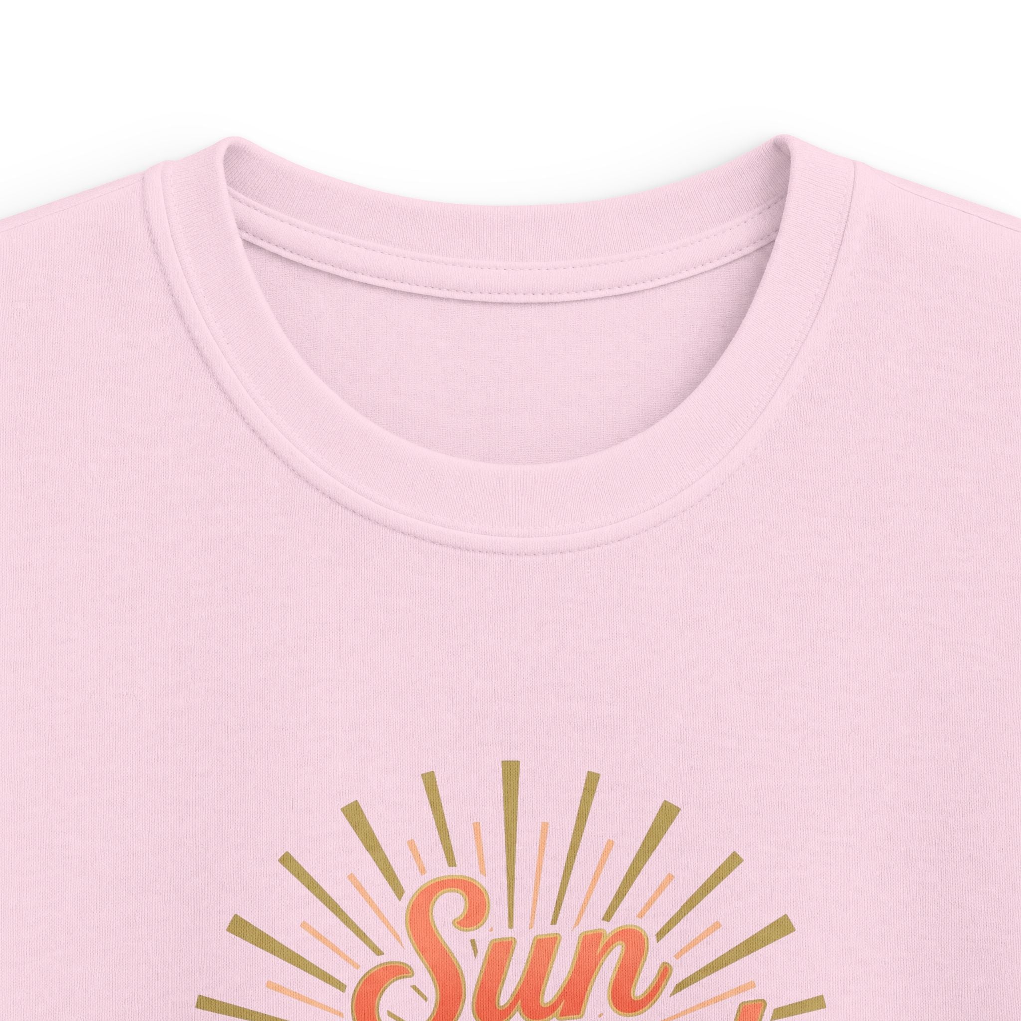 Kids T-Shirt — "Sun Kissed & Blessed" Retro Sunrise Tee