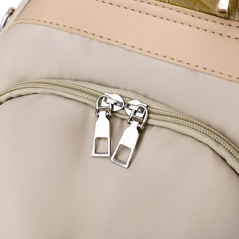 Waterproof Oxford Women Backpack Fashion Anti-theft School Bag Embroidery Designer Female Large Capacity Travel Shoulder Handbag