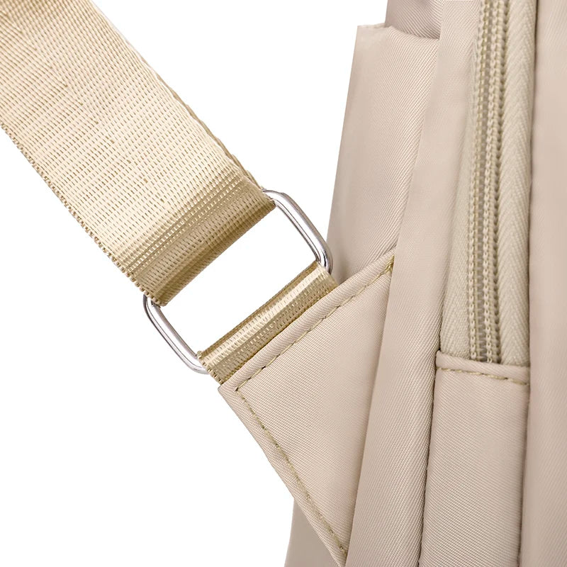 Waterproof Oxford Women Backpack Fashion Anti-theft School Bag Embroidery Designer Female Large Capacity Travel Shoulder Handbag