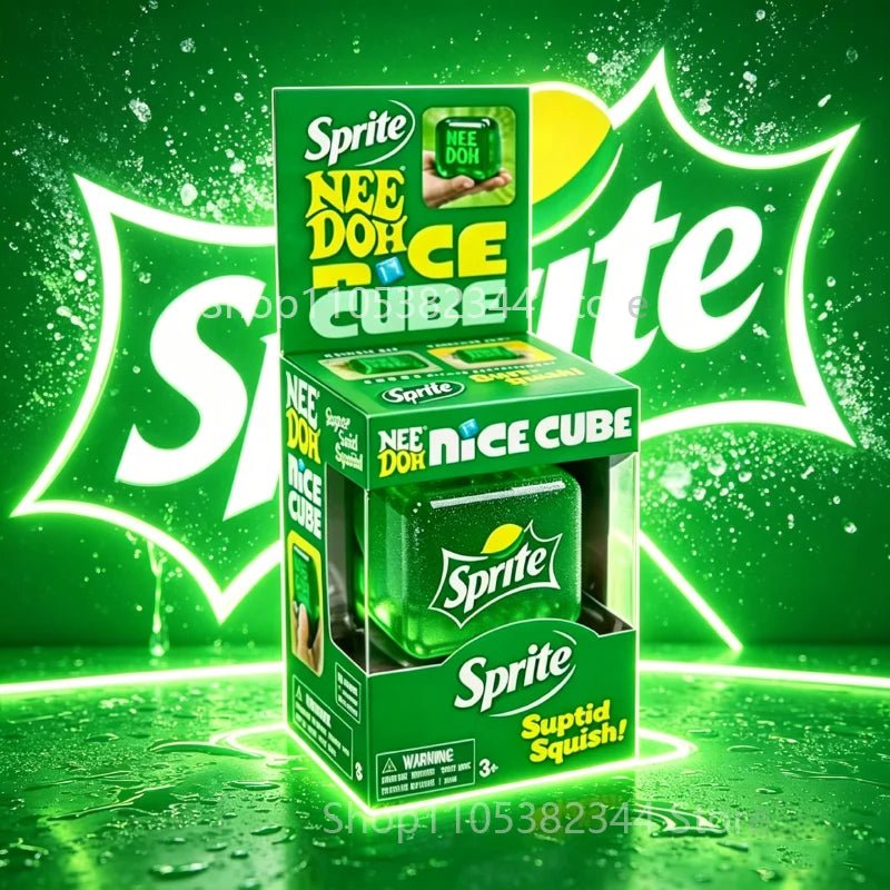 Needoh Nice Cube Sprite Sensory Stress Reliever Fidget Tool for Anxiety&Focus Desk Squishy Toys for Adults & Kids festival gifts