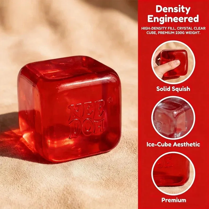 2026 Nee-doh Nice Cube Sensory Nice-Sicle Stress Relief Squishy Cube Anti-Anxiety Squeeze Object for Focus ADHD Population