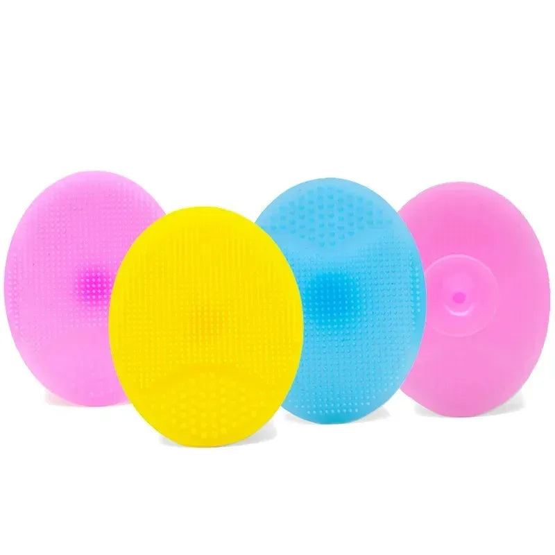 1/2/4pcs Soft Silicone Face Brush Cleanser and Massager Manual Facial Cleansing Brush Exfoliating Silicone Face Scrubber