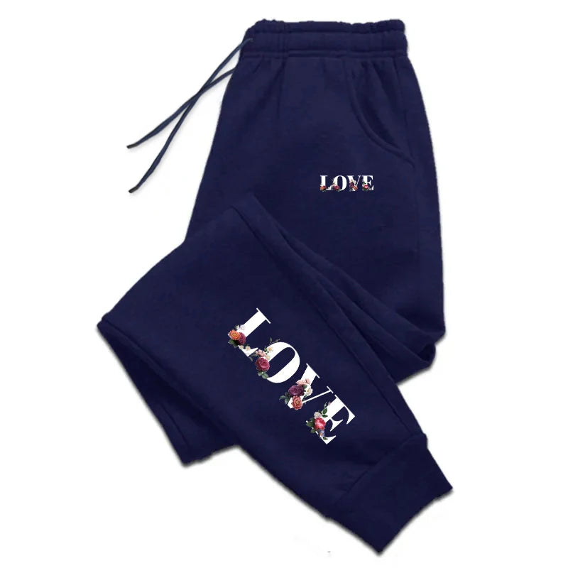 Womens Tracksuit Trousers New LOVE Letter Print Street Luxury Sweatpants Daily Casual Simplicity Versatile Jogging Sport Pants