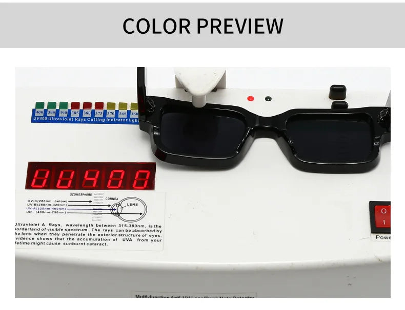 New Vintage Small Square Sunglasses For Women Men Fashion Retro Thick Edge Frame Luxury Male Sun Glasses Shades UV400 Eyeglasses