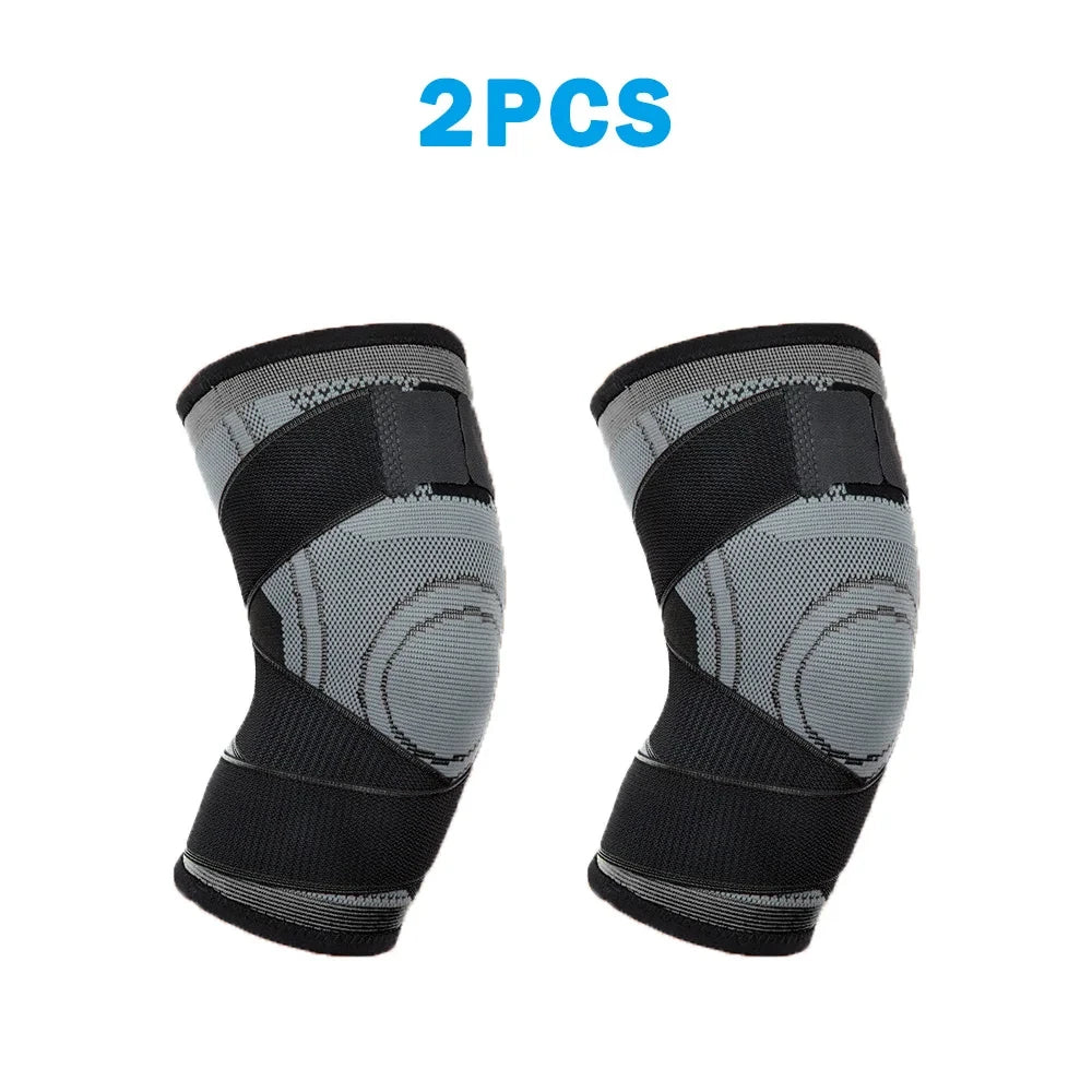 2 Pcs Knee Pads Sports Support Braces for Men & Women Arthritis Joints Protector Compression Sleeve Fitness Kneepad