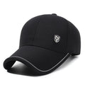 Summer Men's Black Breathable Cap Versatile Korean Version Versatile Men's Baseball Outdoor Recreational Fishing Sun Hat 56-60cm