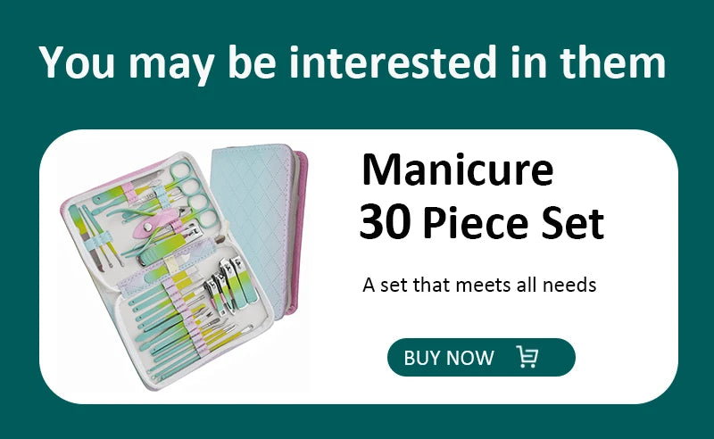 7/16/24Pcs Manicure Set Professional Nail Clipper Pedicure Kit Stainless Steel Nail Care Tool Grooming Kit with Luxurious Travel