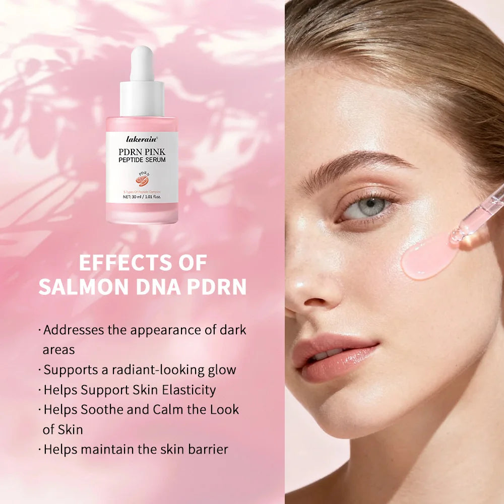 Collagen Wrapping Mask &Salmon DNA PDRN Pink Peptide Serum Pink Glow Serum Remove Skin Darkness Moisturizing Firming Korean Skin