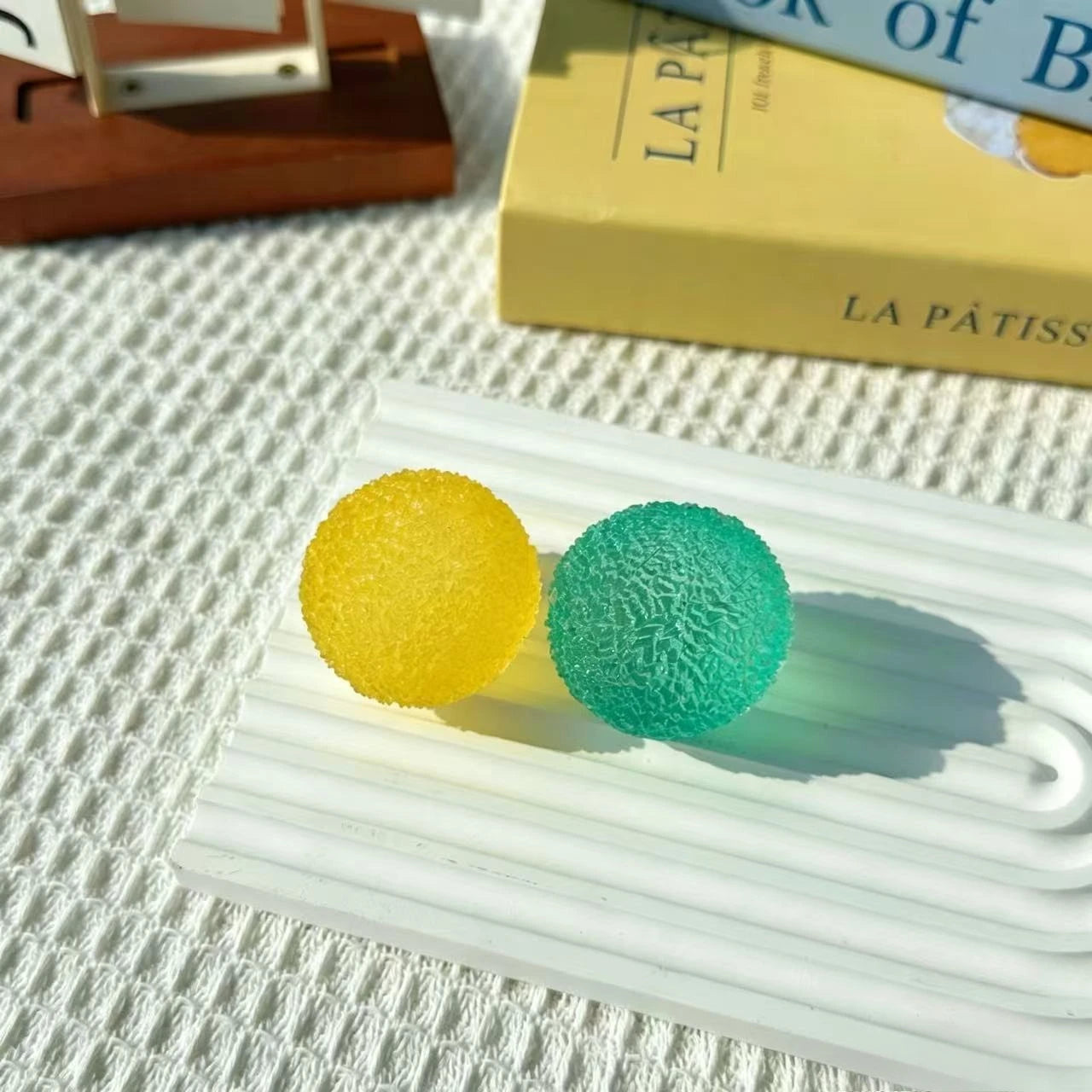 6CM Ball Maltose Squishy Toys Blue Mochi Sensory Fidgets Toy Simulated Adult Anti Stress Slow-rebound Decompression Toy