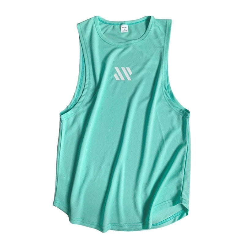 2025 newest Summer Gym Vest High Quality mesh Shirt Sleeveless T-shirts Men Tank Tops basketball running Fitness Sports Vest men