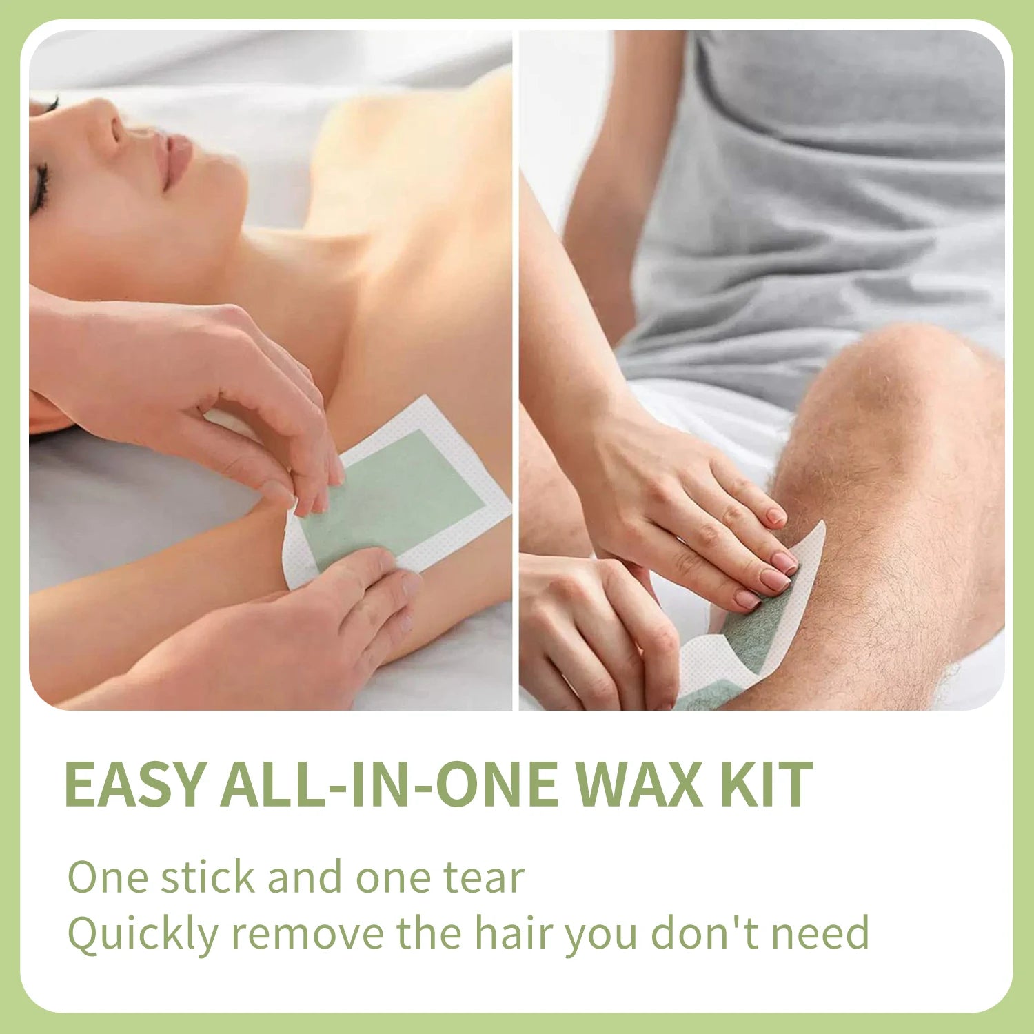 6/20PCS Hair Removal Wax Strips, Cold Wax Paper for Face, Arm, Leg & Body, Skin-Friendly, Long-Lasting, Unisex, Certified