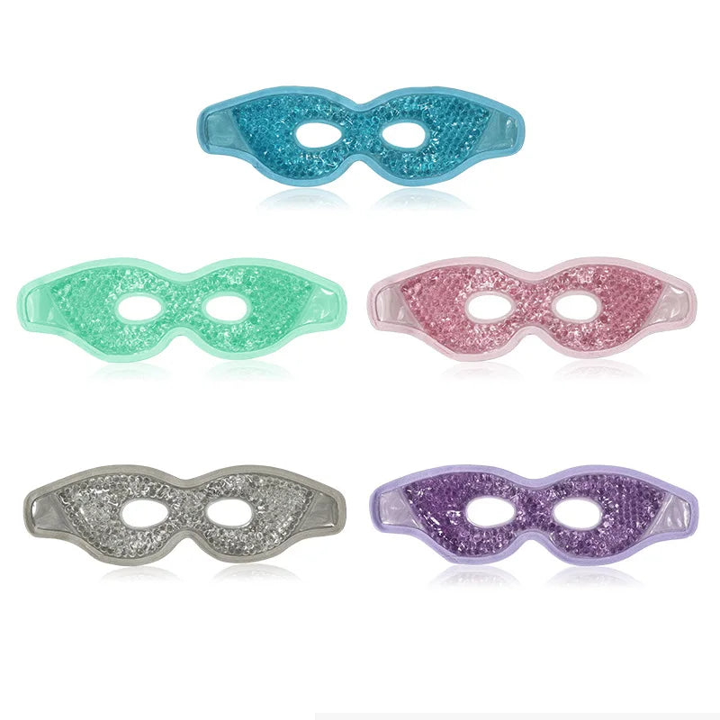 Cooling Eye Mask Gel Reuseable Cold Compress Face Mask Sleeping Mask Eye Cooling Puffy Dry Eyes Relieve Facial Edema Skin Care