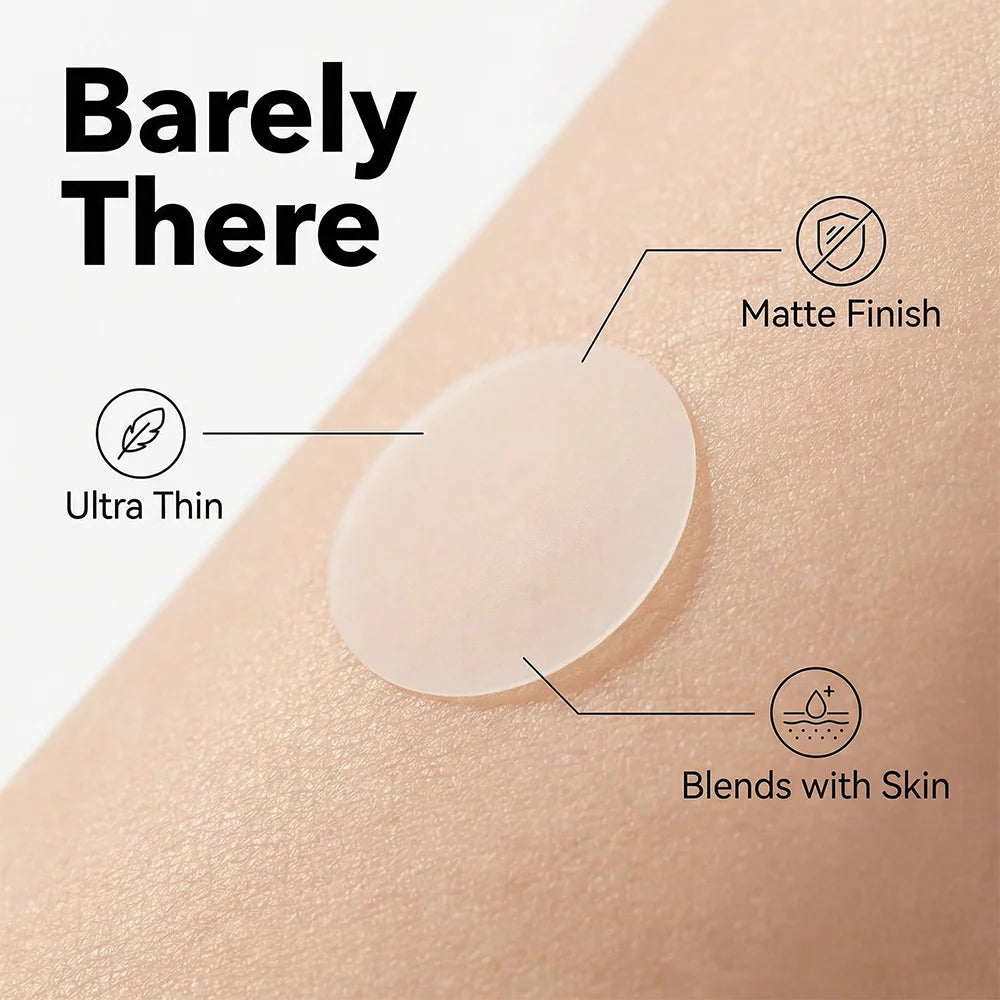 36pcs Hydrocolloid Acne Patches Invisible Pimple Patches for Face Absorb Pus Oil Reduce Redness Zit Stickers All Day Invisible