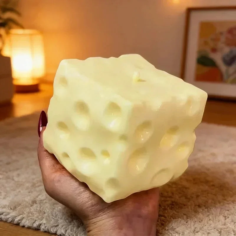 Simulate Cheese Slow Rebound Toy Shapeable Office Decompression Slow Rebound Cheese Pinching Ornament Relax Decompress Knead