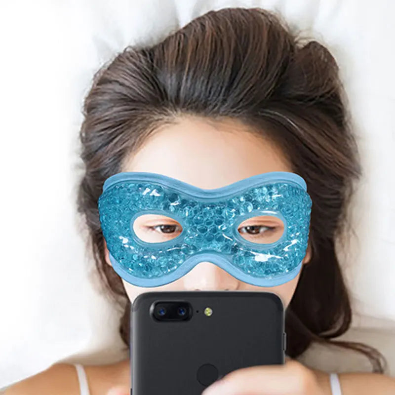 Cooling Eye Mask Gel Reuseable Cold Compress Face Mask Sleeping Mask Eye Cooling Puffy Dry Eyes Relieve Facial Edema Skin Care