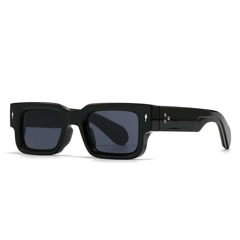 New Vintage Small Square Sunglasses For Women Men Fashion Retro Thick Edge Frame Luxury Male Sun Glasses Shades UV400 Eyeglasses