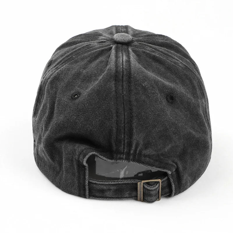 SpringSummerHat Denim Baseball Hat Female Embroidered Peach Heart Wash Casual Korean Version Thin Couple Soft Top Duck Hat Male