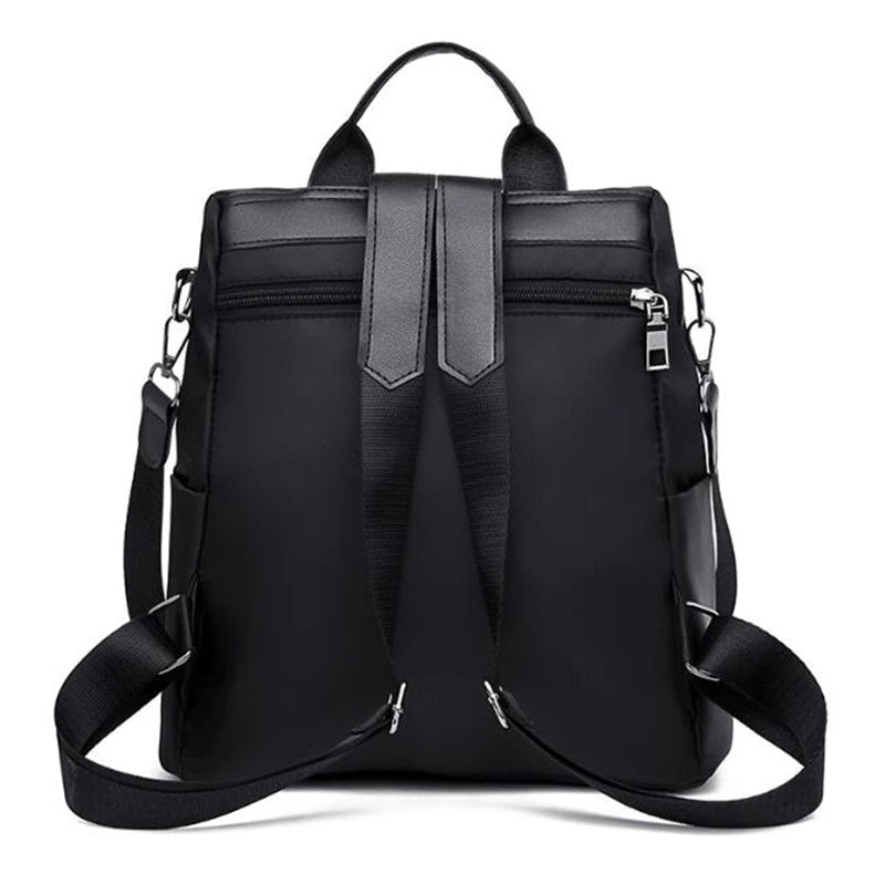 Waterproof Oxford Women Backpack Fashion Anti-theft School Bag Embroidery Designer Female Large Capacity Travel Shoulder Handbag