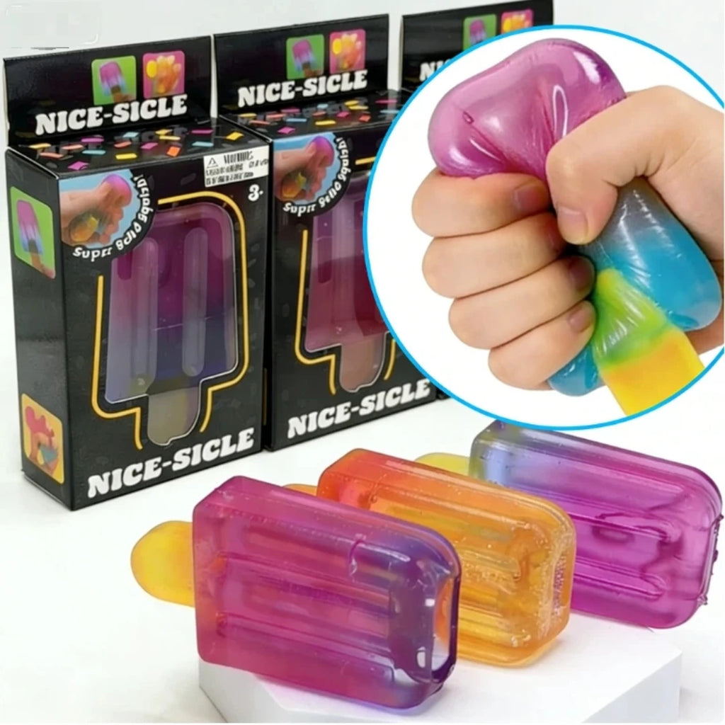 2026 Nee-doh Nice Cube Sensory Nice-Sicle Stress Relief Squishy Cube Anti-Anxiety Squeeze Object for Focus ADHD Population