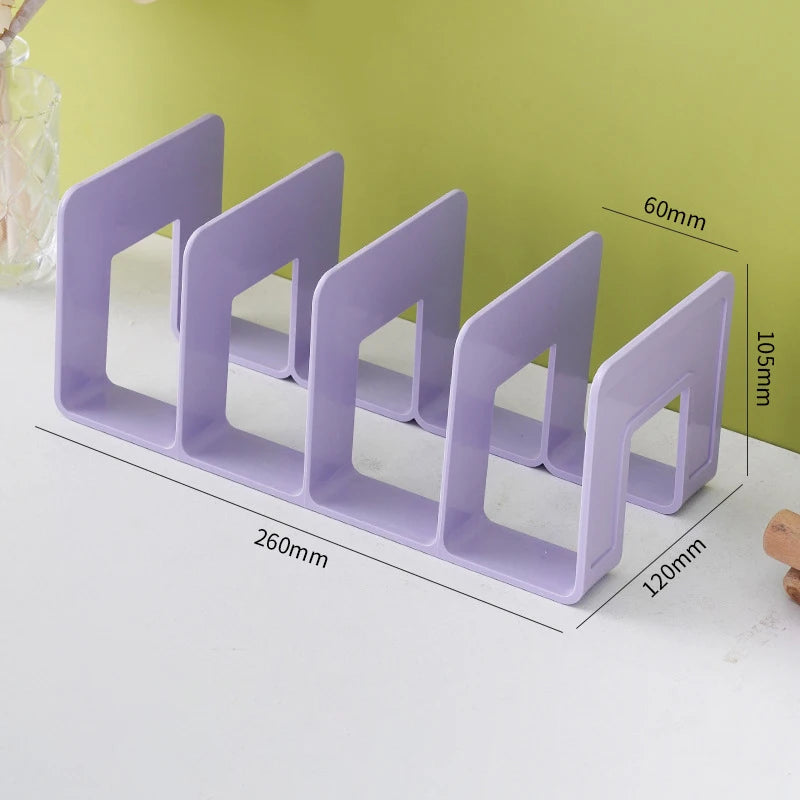 Ins Minimalist Iron Desktop Storage Rack Organizer Table Metal Organizing Rack Bookshelf Desk Multi-functional Storage Rack