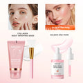 Collagen Wrapping Mask &Salmon DNA PDRN Pink Peptide Serum Pink Glow Serum Remove Skin Darkness Moisturizing Firming Korean Skin
