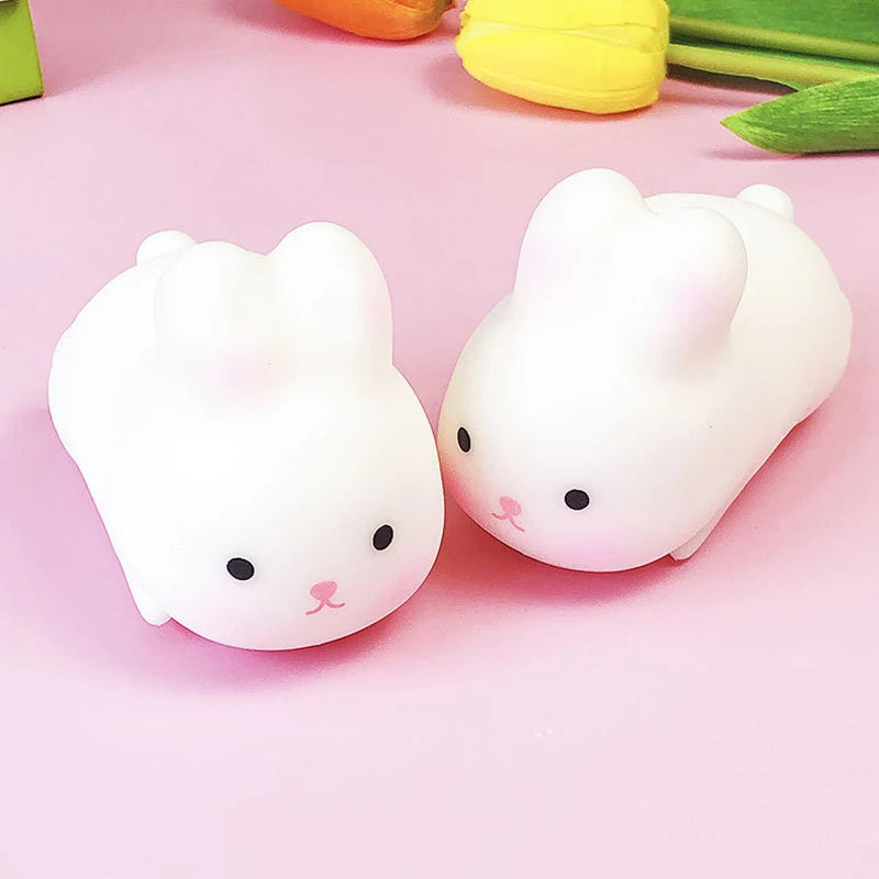 Squishy Bunny Stress Balls Autism Sensory Toys Stress & Anxiety Relief Fidget Toys Slow Rebound Squeeze Toy Gifts Bulk