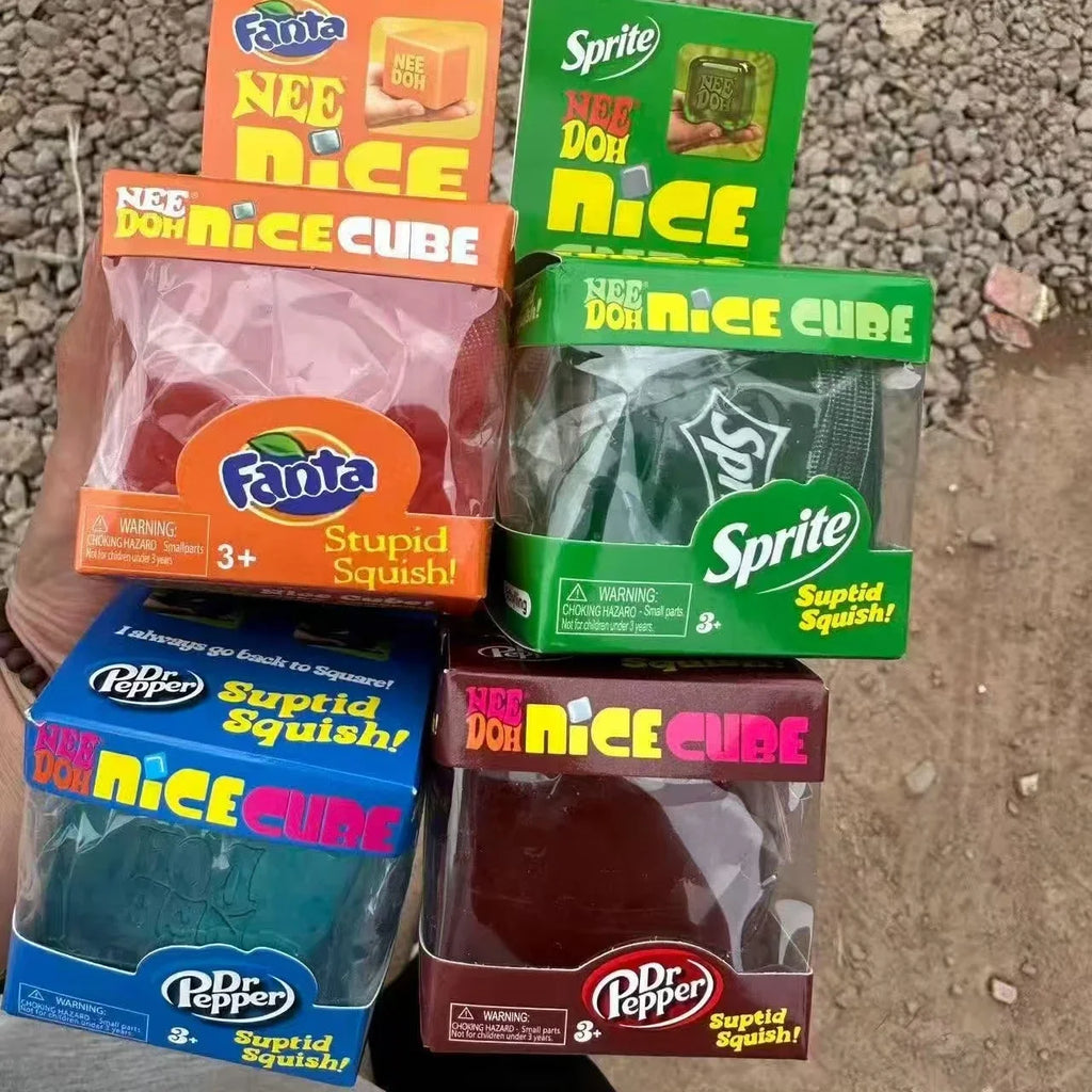 2026 Nee-doh Nice Cube Sensory Nice-Sicle Stress Relief Squishy Cube Anti-Anxiety Squeeze Object for Focus ADHD Population