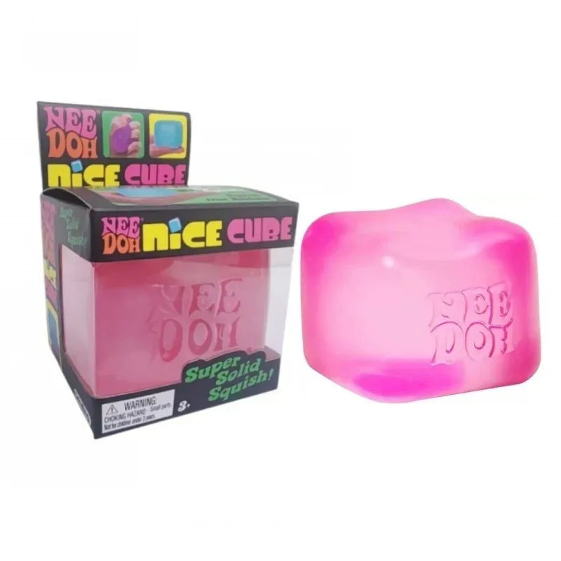 2026 Nee-doh Nice Cube Sensory Nice-Sicle Stress Relief Squishy Cube Anti-Anxiety Squeeze Object for Focus ADHD Population