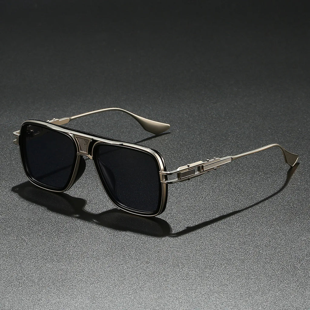 Luxury Sunglasses Men Punk Style Pop Street Fashion Cool Uv400 Sun Glasses Women Shades Metal Frames Pilot Eyewear