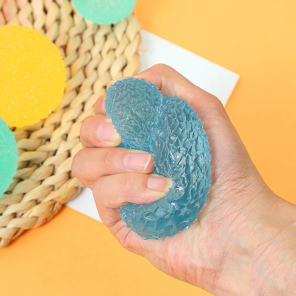 6CM Ball Maltose Squishy Toys Blue Mochi Sensory Fidgets Toy Simulated Adult Anti Stress Slow-rebound Decompression Toy