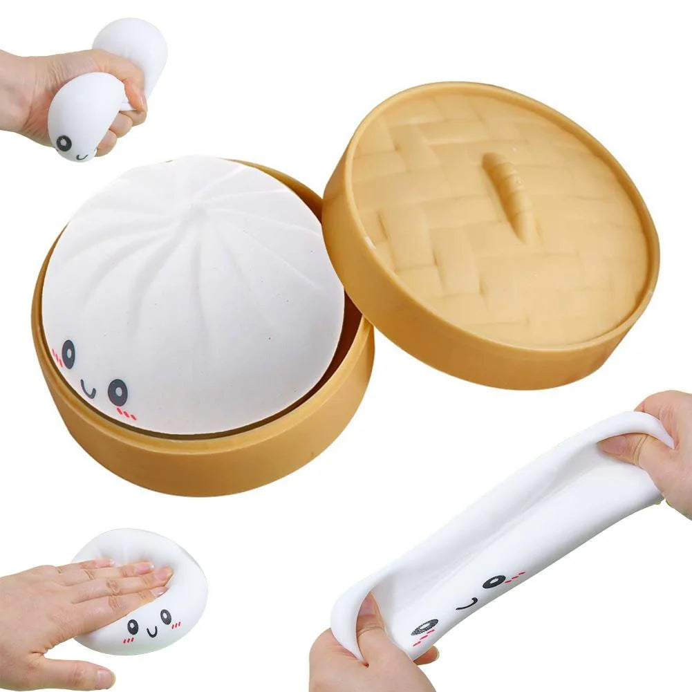 Glitter Dumpling Squishies Toys Pressure Ball Slow Rebound Soft Pinch Decompression Office Home Decorat Gifts