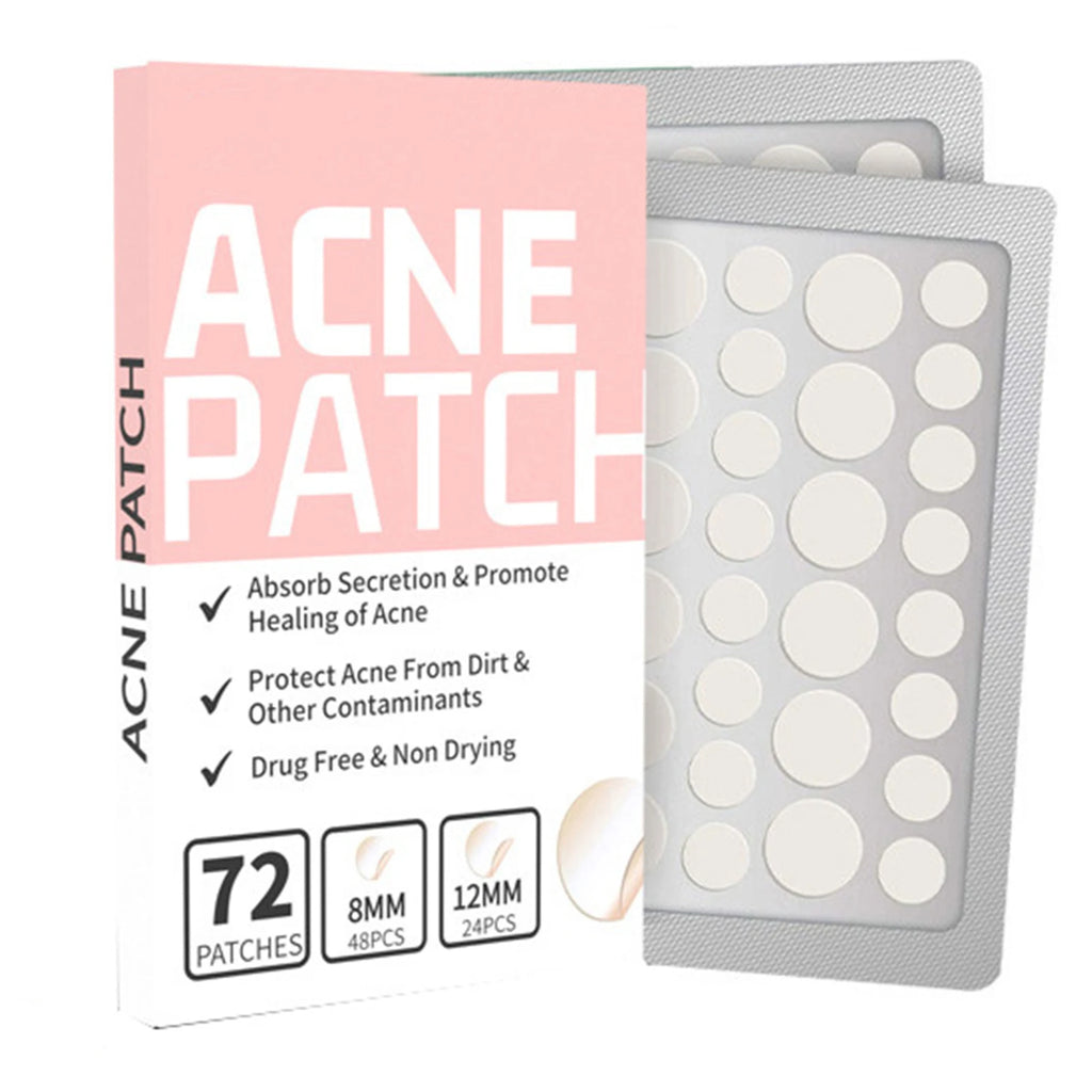 【Hot sales】72Pcs Invisible Removal Pimple Anti-Acne Hydrocolloid Patches Spots Marks Concealer Waterproof Repair Sticker