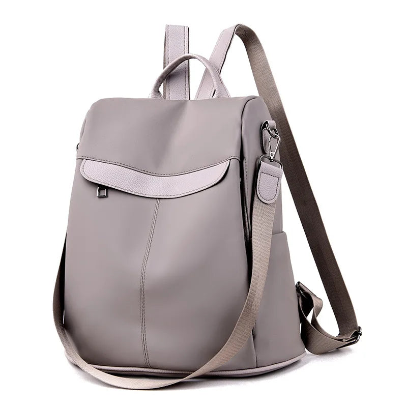 Waterproof Oxford Women Backpack Fashion Anti-theft School Bag Embroidery Designer Female Large Capacity Travel Shoulder Handbag
