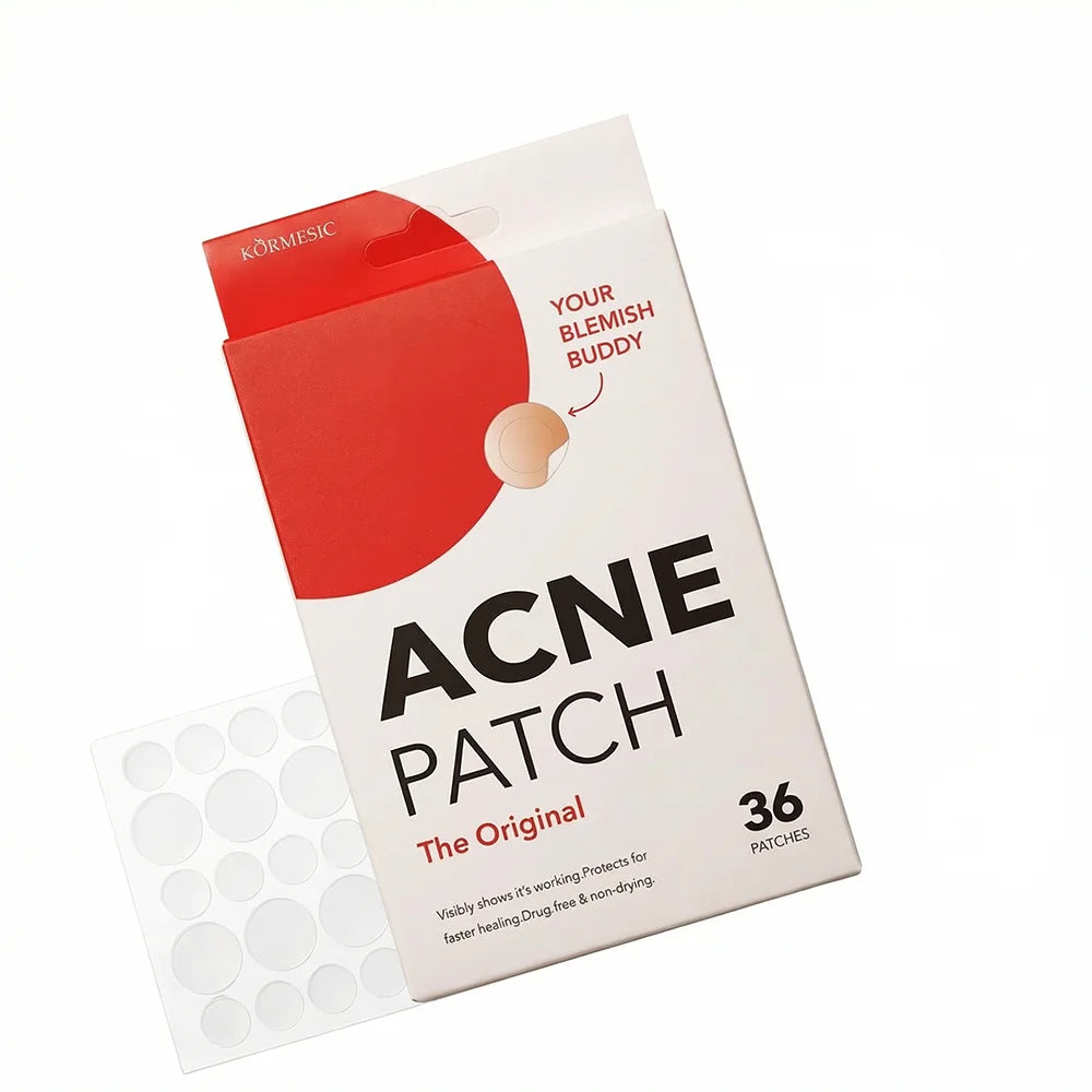 36pcs Hydrocolloid Acne Patches Invisible Pimple Patches for Face Absorb Pus Oil Reduce Redness Zit Stickers All Day Invisible