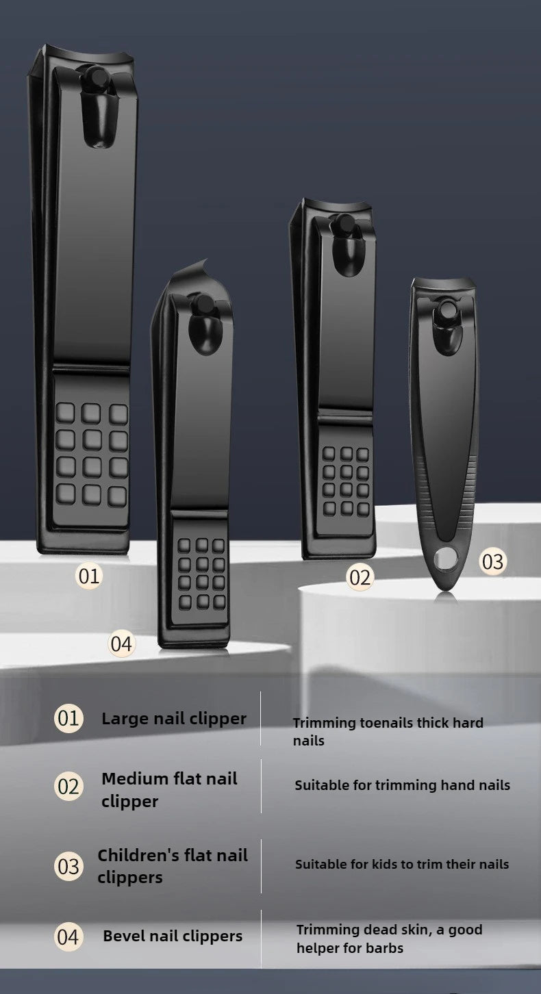 7/16/24Pcs Manicure Set Professional Nail Clipper Pedicure Kit Stainless Steel Nail Care Tool Grooming Kit with Luxurious Travel