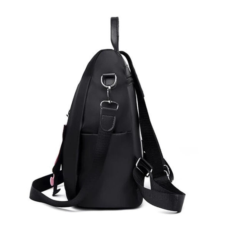 Waterproof Oxford Women Backpack Fashion Anti-theft School Bag Embroidery Designer Female Large Capacity Travel Shoulder Handbag