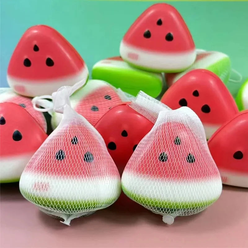 Funny Watermelon Squishy Squeeze Fidget Toy Anti-Stress Slow Rising Fruit Pinch Squeeze Toy Anti Stress Toy for Adult