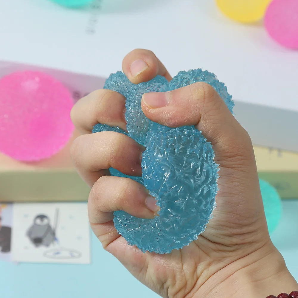 6CM Ball Maltose Squishy Toys Blue Mochi Sensory Fidgets Toy Simulated Adult Anti Stress Slow-rebound Decompression Toy