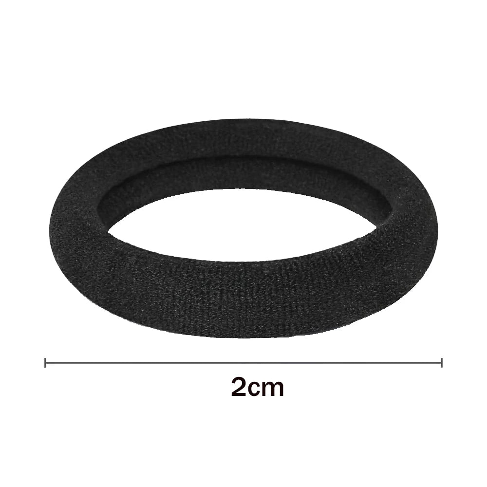 10/100pcs Black Hair Ties, No Damage Seamless Hair Ties Ponytail Holders Elastics Hair Accessories for Women Girls